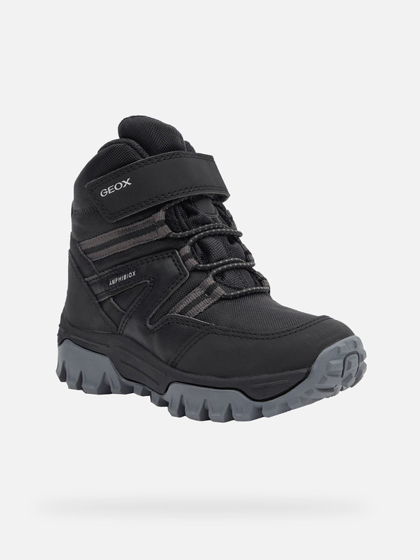 Geox Schwarze Jungen Stiefeletten Geox Himalaya B Abx