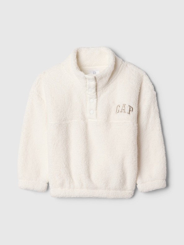 GAP Baby Sherpa-Sweatshirt mit Logo GAP
