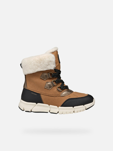 Geox Hellbraune Geox Flexyper AB-Stiefeletten für Mädchen