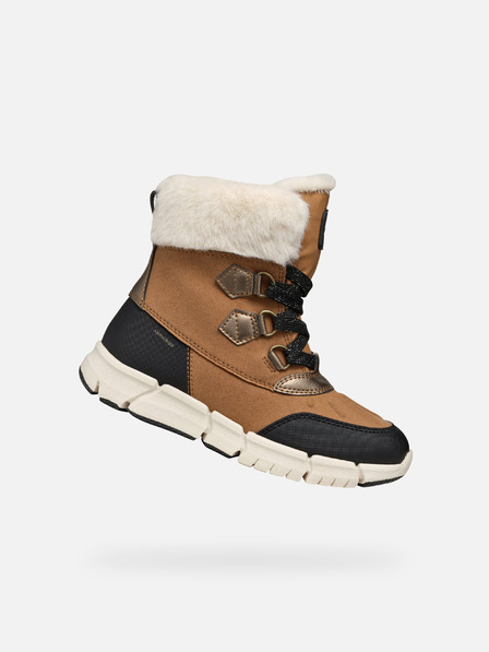 Geox Hellbraune Geox Flexyper AB-Stiefeletten für Mädchen