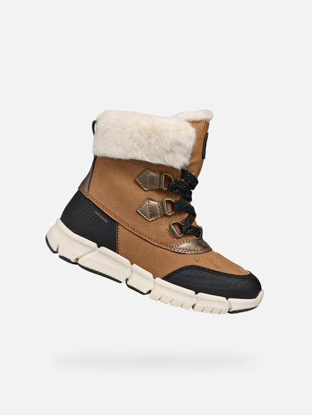 Geox Hellbraune Geox Flexyper AB-Stiefeletten für Mädchen