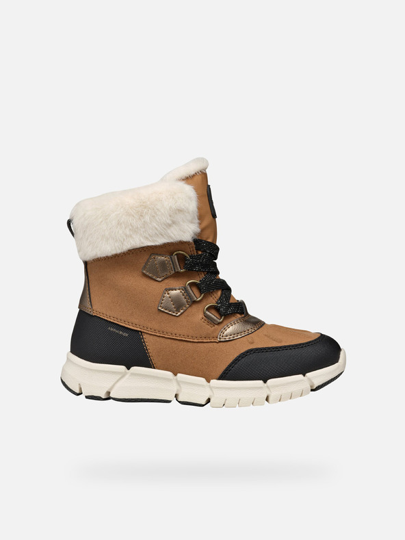 Geox Hellbraune Geox Flexyper AB-Stiefeletten für Mädchen