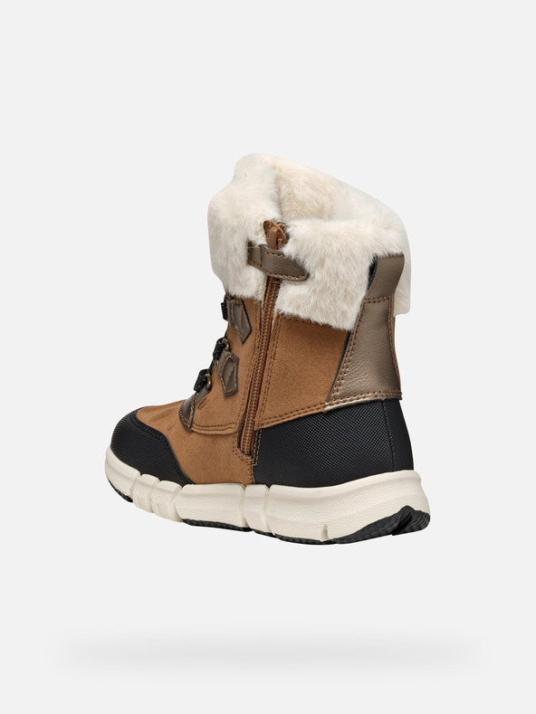Geox Hellbraune Geox Flexyper AB-Stiefeletten für Mädchen