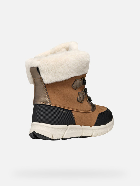 Geox Hellbraune Geox Flexyper AB-Stiefeletten für Mädchen