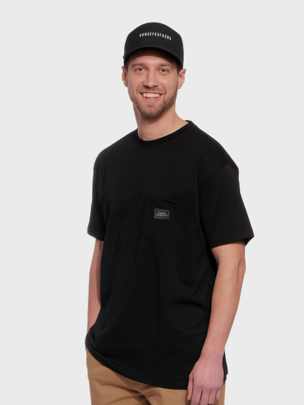 Horsefeathers T-shirt Alpha - schwarz Größe L HORSEFEATHERS