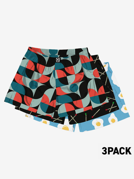 Horsefeathers Horsefeathers Manny 3er Pack Shorts - grau
