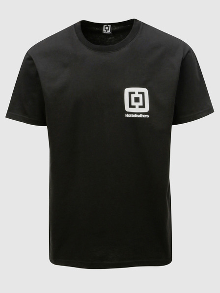 Horsefeathers Schwarzes Herren Horsefeathers Mini Logo bedrucktes Kurzarm T-Shirt