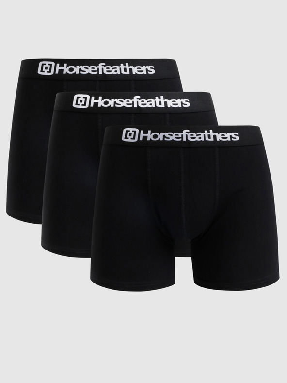 Horsefeathers Dreier-Set Horsefeathers Dynasty Boxershorts in Schwarz