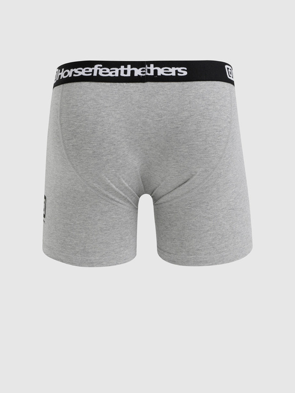 Horsefeathers Dreierpack Horsefeathers Dynasty Boxershorts in Grau und Schwarz