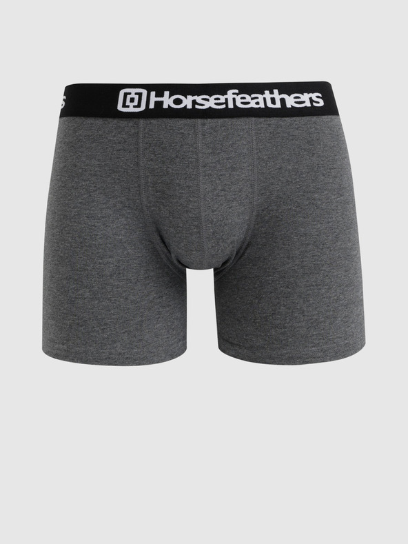 Horsefeathers Dreierpack Horsefeathers Dynasty Boxershorts in Grau und Schwarz