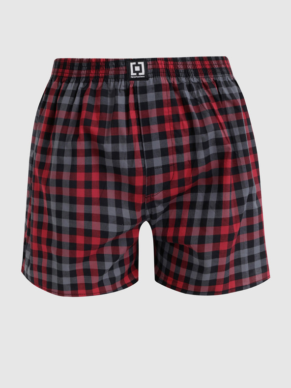 Horsefeathers Horsefeathers Sony grau und rot karierte Shorts