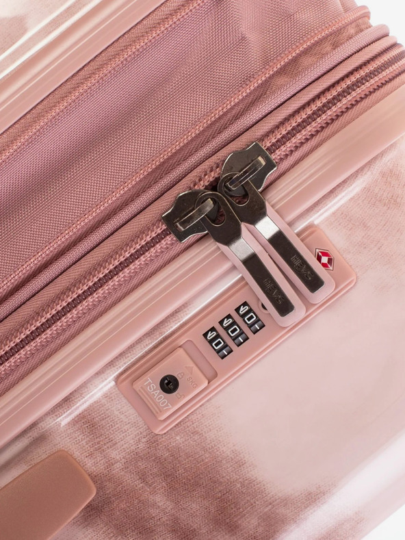 Heys Pink gemusterter Reisekoffer Heys Tie-Dye S