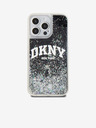 DKNY Liquid Glitter Arch Logo Back Cover für iPhone 13 Pro Max Schwarz DKNY