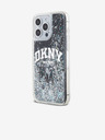 DKNY Liquid Glitter Arch Logo Back Cover für iPhone 13 Pro Max Schwarz DKNY