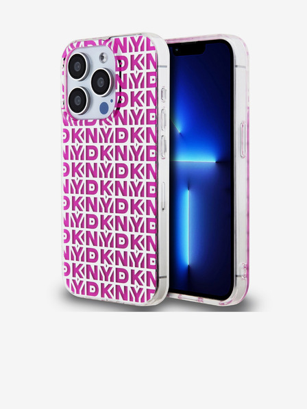 DKNY PC/TPU-Rückseite für iPhone 15 Pro Rosa DKNY