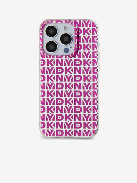DKNY PC/TPU-Rückseite für iPhone 15 Pro Rosa DKNY