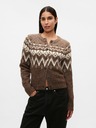 GAP Fair Isle Crop Cardigan