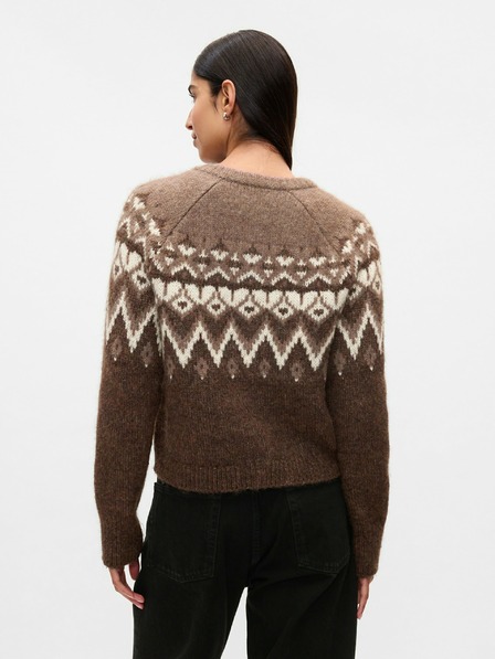GAP Fair Isle Crop Cardigan