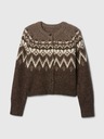 GAP Fair Isle Crop Cardigan