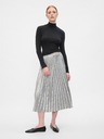 GAP Plissierter Midirock in Metallic GAP