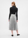 GAP Plissierter Midirock in Metallic GAP