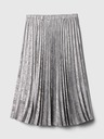 GAP Plissierter Midirock in Metallic GAP