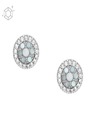 Fossil Silberne Ohrringe für Frauen Fossil JFS00518040