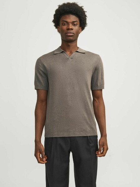 Jack & Jones Braunes Jack & Jones Cigor Poloshirt für Herren