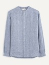 Celio Blaues Leinenhemd Celio Ratamao