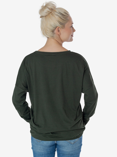 Sam 73 Dunkelgrünes Damen-T-Shirt SAM 73