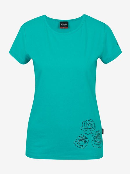 Sam 73 Petrolfarbenes Damen-T-Shirt SAM 73 Bethany