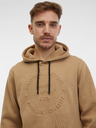 Sam 73 Hellbrauner Herren-Kapuzenpullover SAM 73 Albus