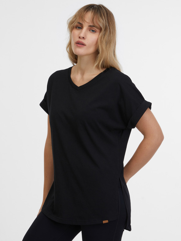 Sam 73 Schwarzes Damen-T-Shirt SAM 73 Carolina