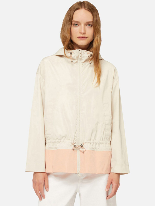 Geox Cremefarbene Damen-Parka Geox Bulmya