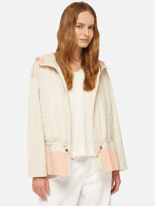 Geox Cremefarbene Damen-Parka Geox Bulmya