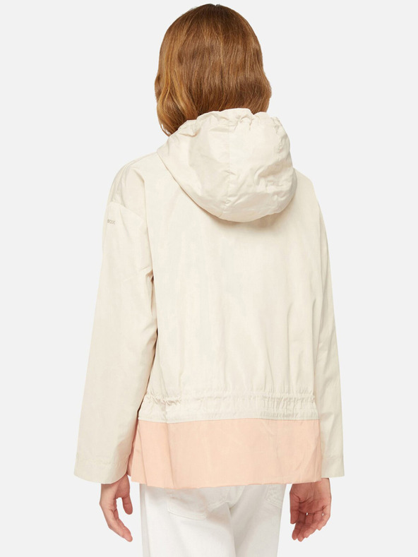 Geox Cremefarbene Damen-Parka Geox Bulmya