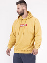 Nebbia Senfgelber Herren-Kapuzenpullover Nebbia