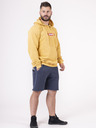 Nebbia Senfgelber Herren-Kapuzenpullover Nebbia