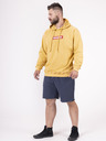 Nebbia Senfgelber Herren-Kapuzenpullover Nebbia