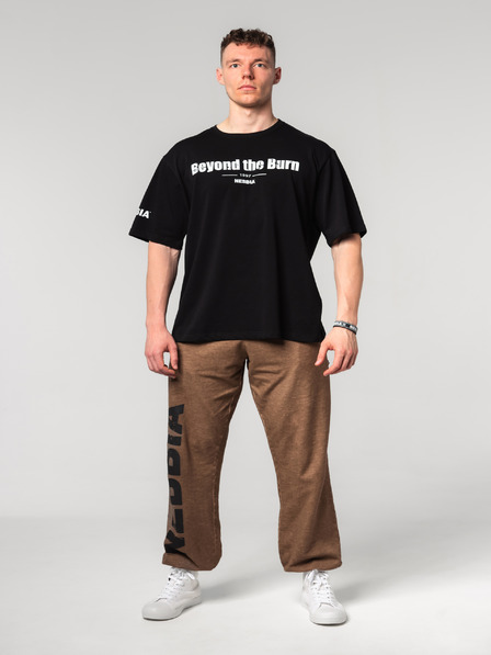 Nebbia Abgewaschene lockere Baggy-Sweatpants mit Taschen GYM BRO 373