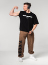Nebbia Abgewaschene lockere Baggy-Sweatpants mit Taschen GYM BRO 373