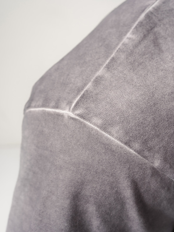 Nebbia Washed-off Baumwoll-T-Shirt in schwerer Ausführung GRIND 370