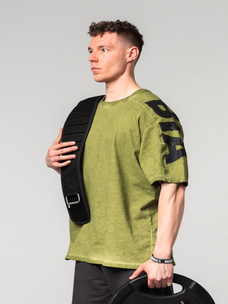Nebbia Abgewaschenes Oversized-T-Shirt LIFTING CLUB 368