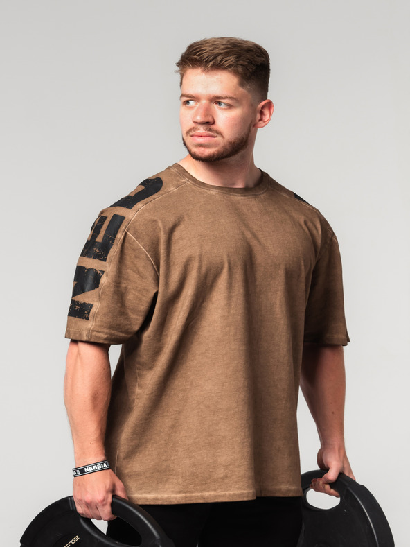 Nebbia Abgewaschenes Oversized-T-Shirt LIFTING CLUB 368
