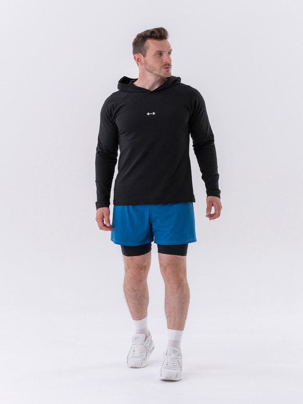 Nebbia Langärmeliges Kapuzen-T-Shirt 330