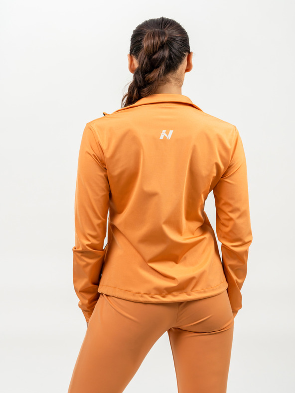 Nebbia SLEEK 481 Orangefarbenes Sweatshirt mit Reißverschluss