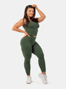 Nebbia Hochtaillierte gerippte Leggings aus Bio-Baumwolle 405