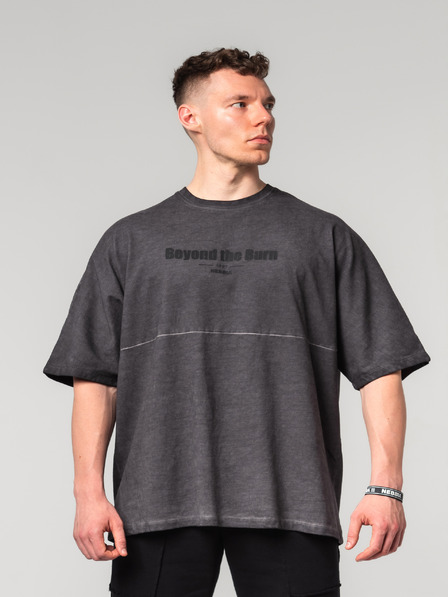 Nebbia Abgewaschenes Oversized-T-Shirt NO SHORTCUTS 369