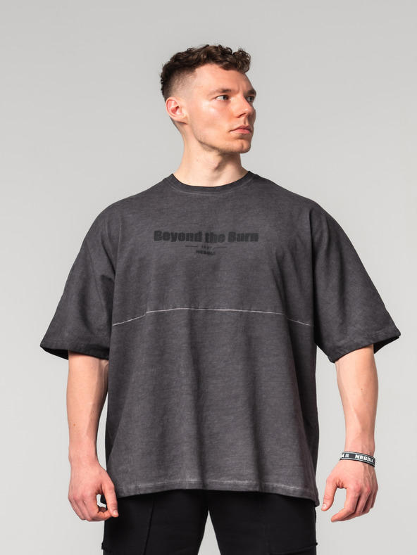 Nebbia Abgewaschenes Oversized-T-Shirt NO SHORTCUTS 369