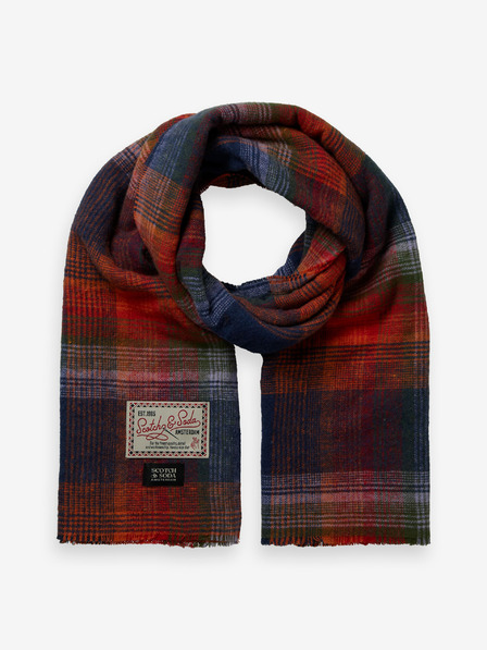 Scotch & Soda Rot-blau karierter Herrenschal von Scotch & Soda